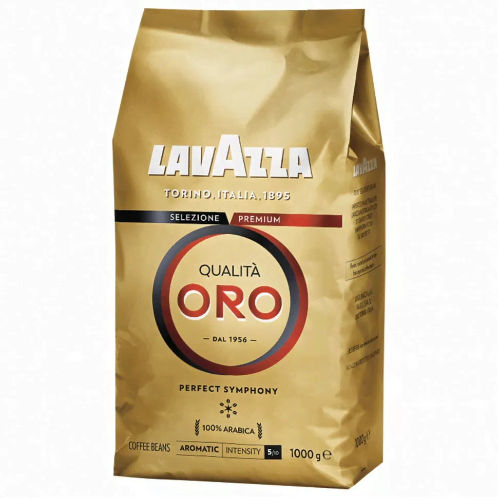 Кофе в зернах LAVAZZA "Qualita Oro" арабика 100% 1000 г 2056 620171 (90269)