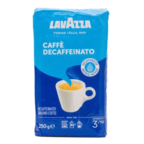 Кофе молотый без кофеина Lavazza Decaffeinato 250 гр (Италия)