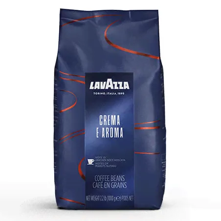 Lavazza Crema e Aroma (Лавацца Крема е Арома), синяя упаковка, кофе в зернах (1кг)-0