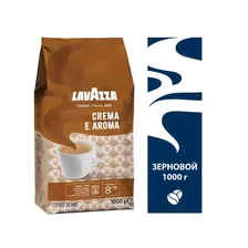 Кофе Lavazza Crema e Aroma натуральный жареный в зернах, 1кг