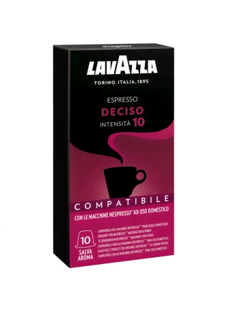 Кофе в капсулах LAVAZZA Espresso Deciso для кофемашин Nespresso 10 шт оптом