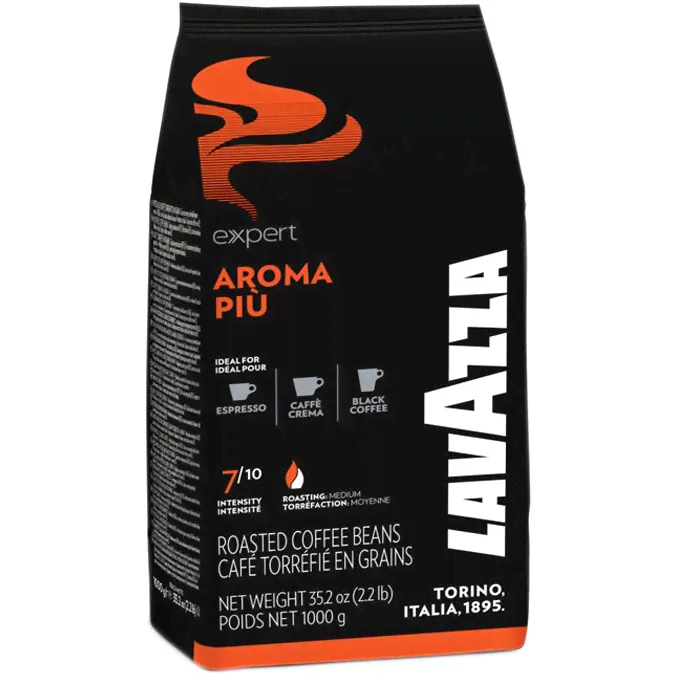 Кофе «Lavazza» Aroma Piu Expert, Лавацца Арома Пиу Эксперт 1кг, зерно, пакет
