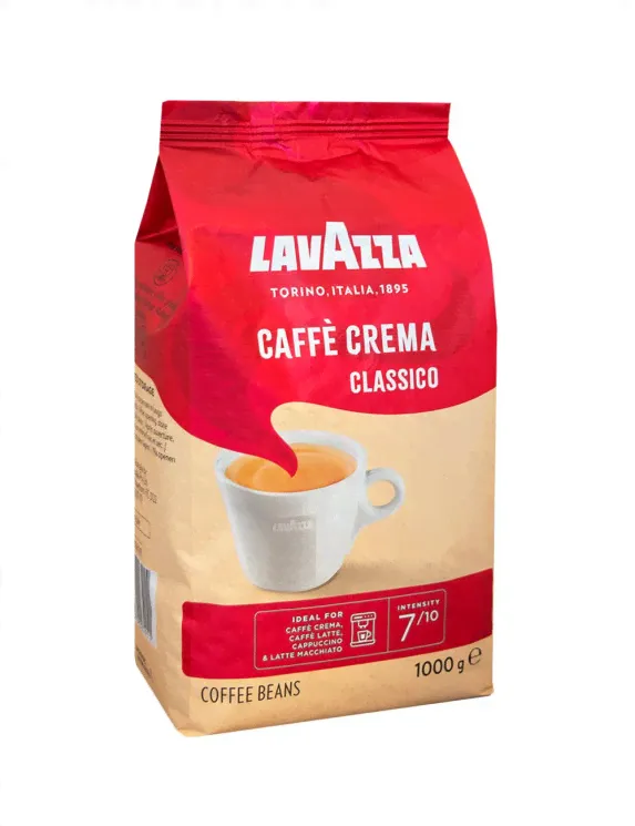 Lavazza Caffe Crema Classico кофе в зернах пакет 1кг-0