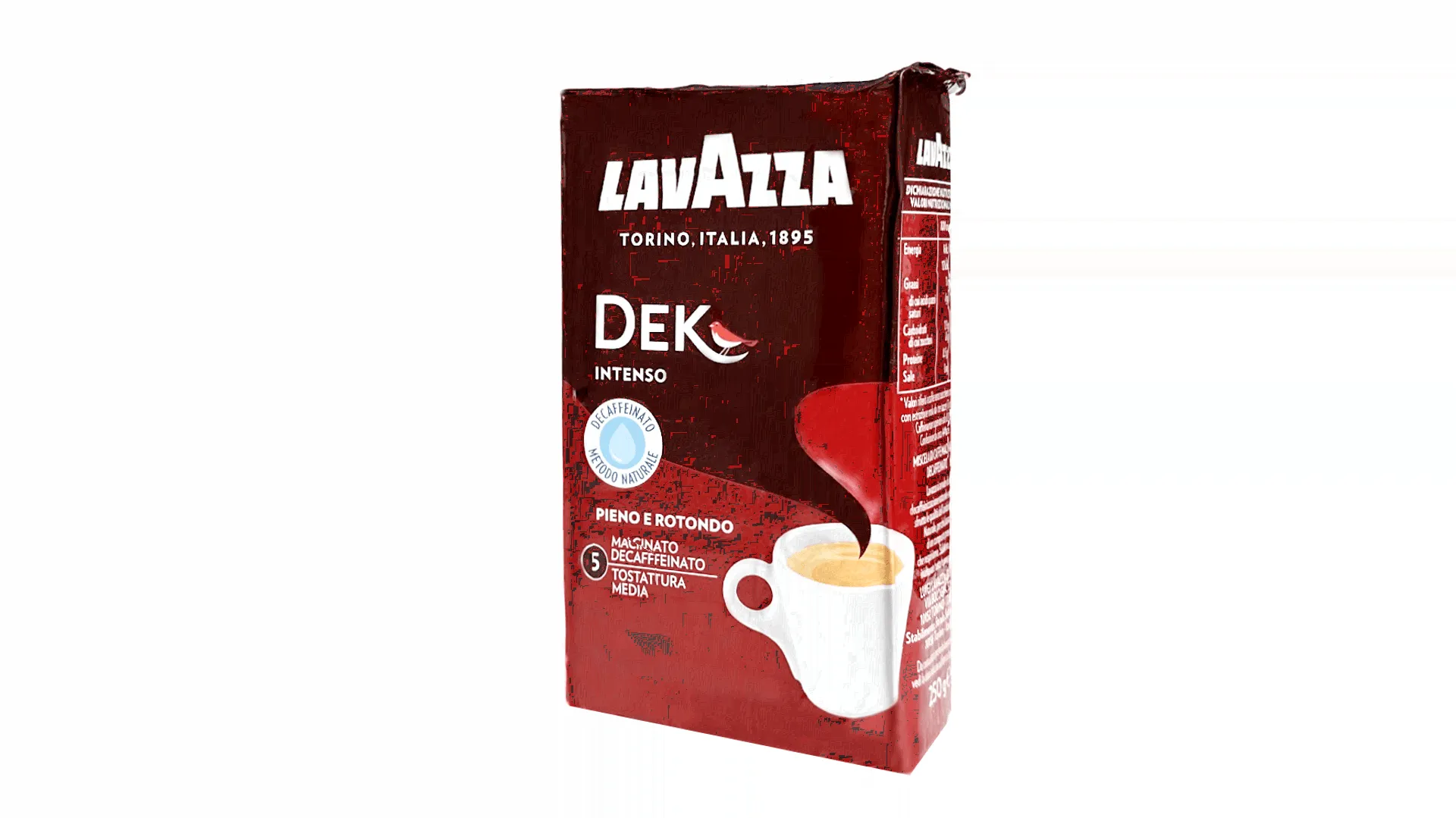 Кофе молотый без кофеина Lavazza Dek Decaffeinato Intenso (Лавацца), 250 г-0