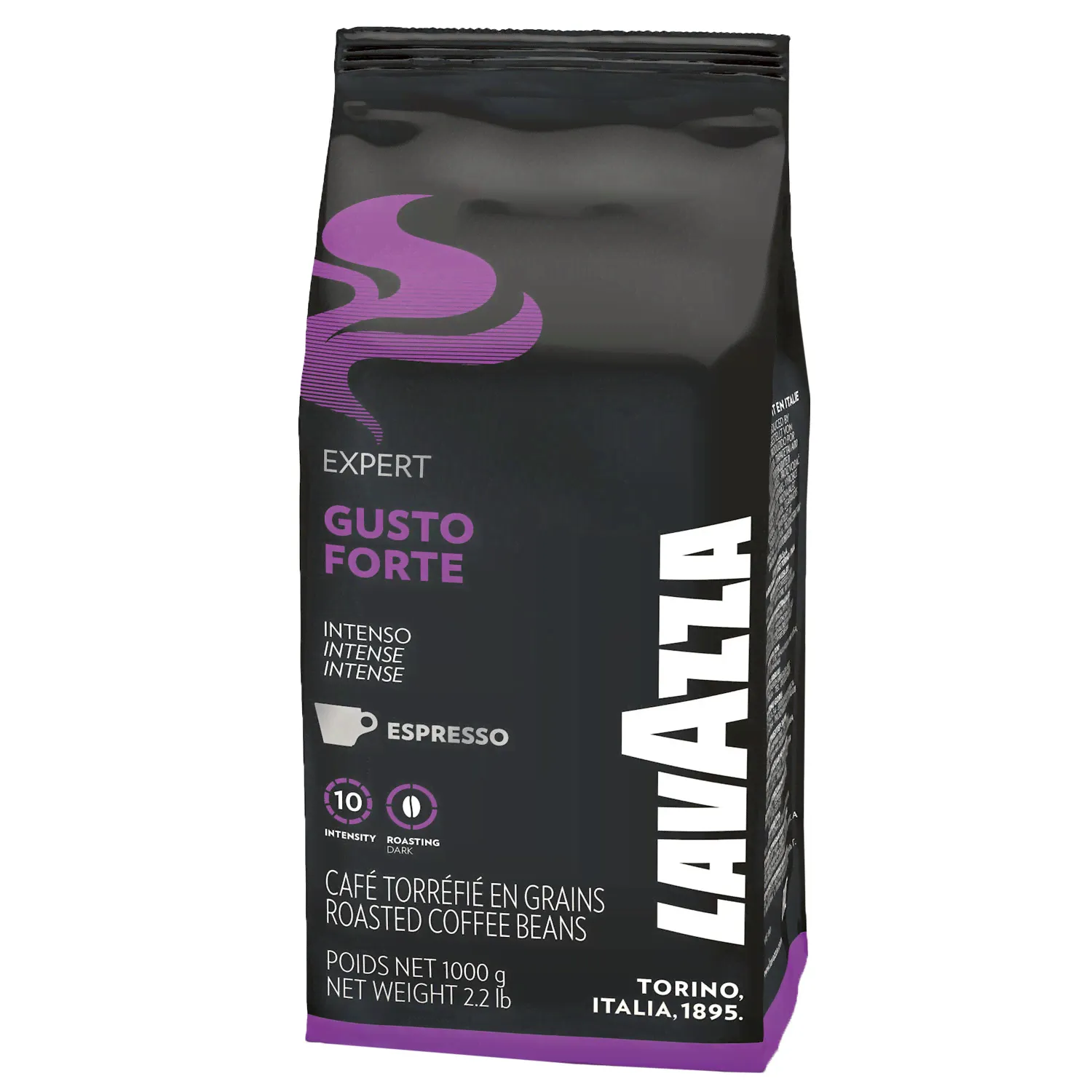 Кофе в зернах LAVAZZA "Gusto Forte Expert" 1 кг, ИТАЛИЯ, 2868-0