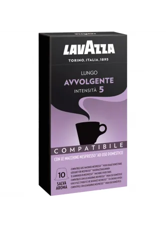 Кофе в капсулах LAVAZZA Lungo Avvolgente для кофемашин Nespresso 10 шт оптом