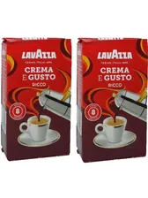 Lavazza Crema Gusto Ricco кофе молотый 250г в/у 2 штуки