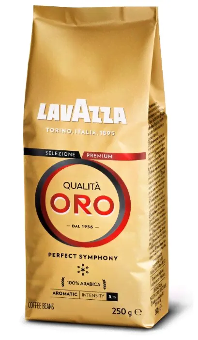 Кофе в зернах Lavazza Qualita Oro 250 г, средняя обжарка