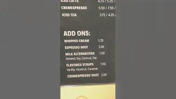 @lavazza:  Coffee Creme Review - Extra CHARGE For Non-Dairy Alternative