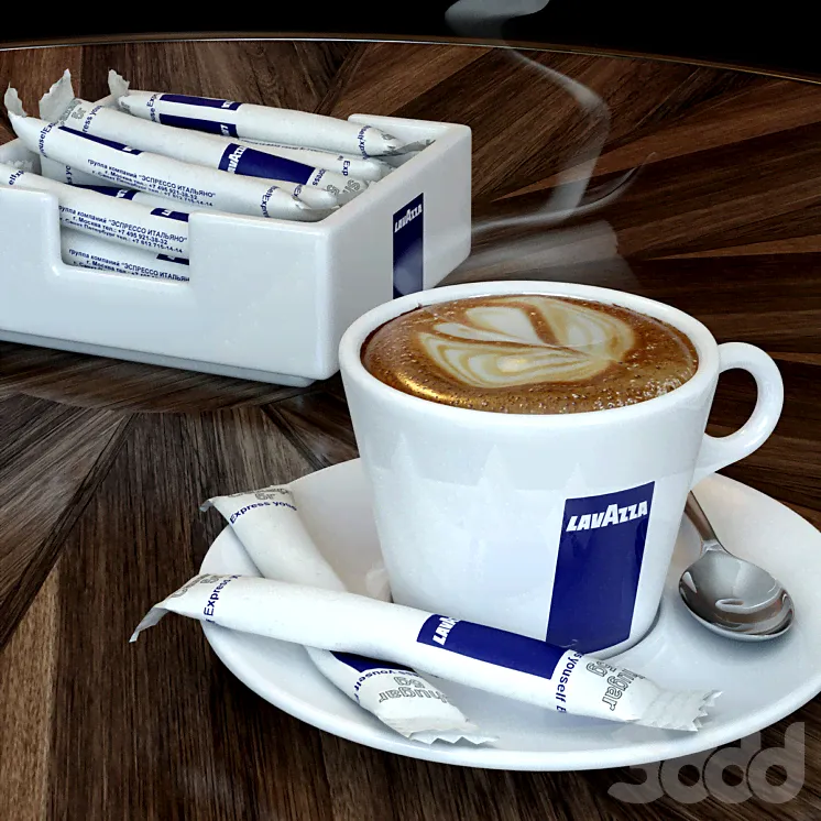 Чашки кофе Lavazza - Еда и напитки - 3D модель-1