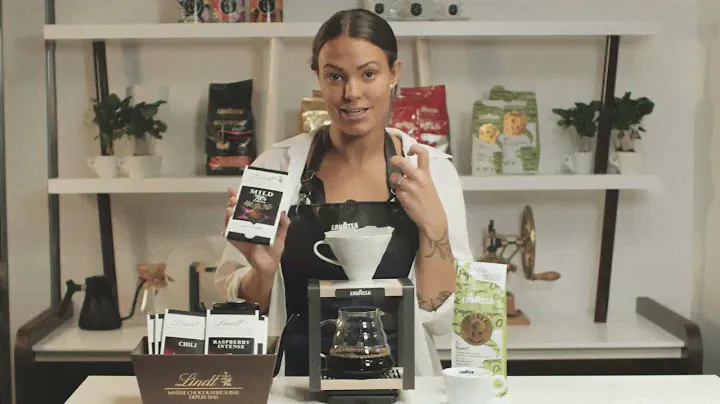 Lavazza Tierra for Planet i kombination med Lindt Excellence Mild 70% samt Rasberry Intense