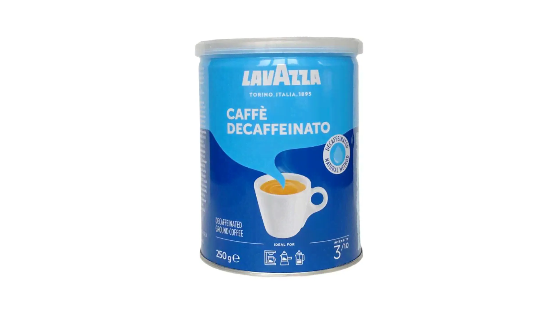 Кофе молотый без кофеина Lavazza Caffe Decaffeinato (Лавацца), 250 г, ж/б