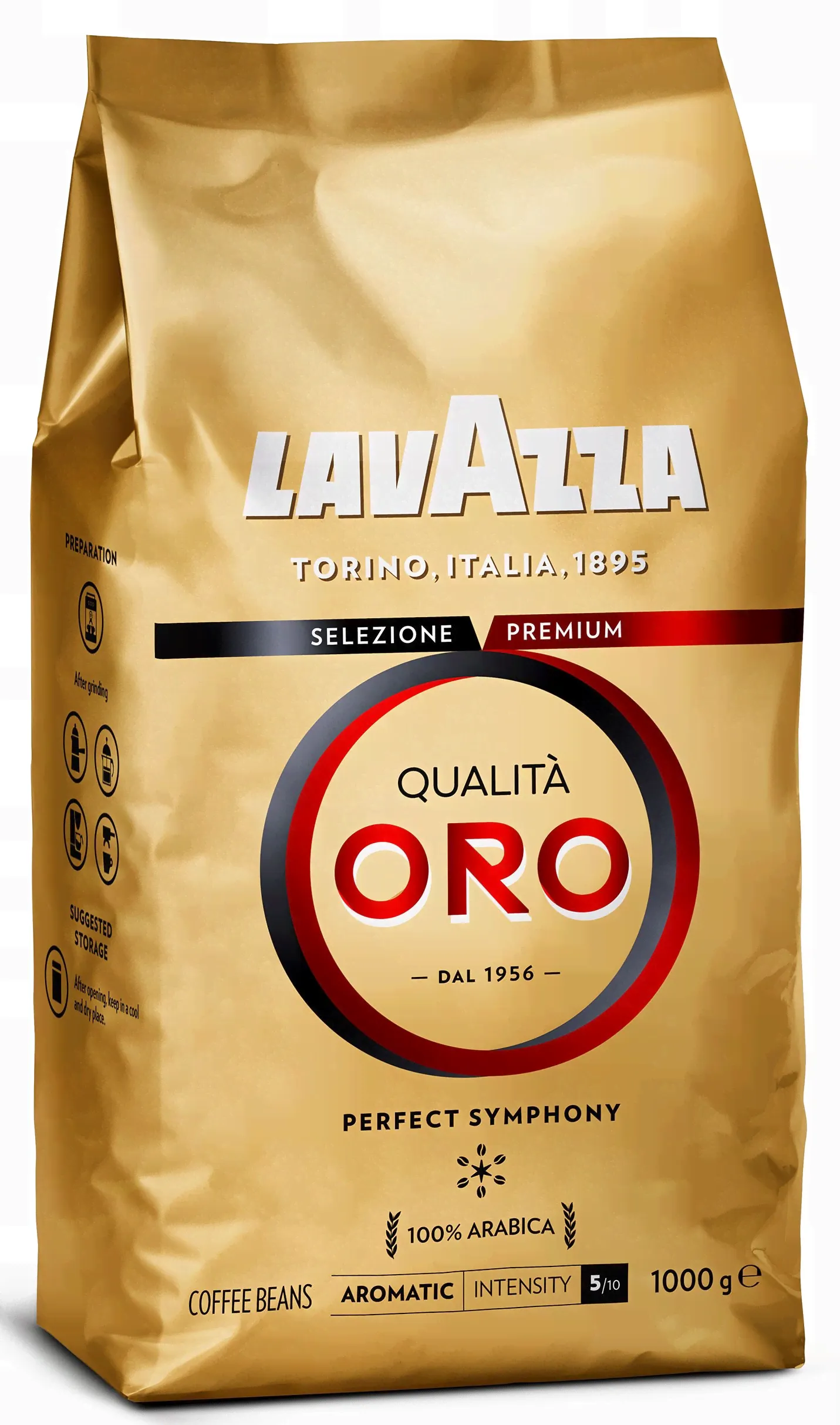 Кофе зерновой Lavazza Qualita Oro, 1000 г-0