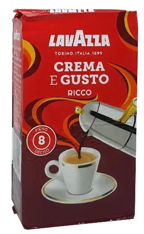 Lavazza Crema Gusto Ricco кофе молотый 250г в/у-0