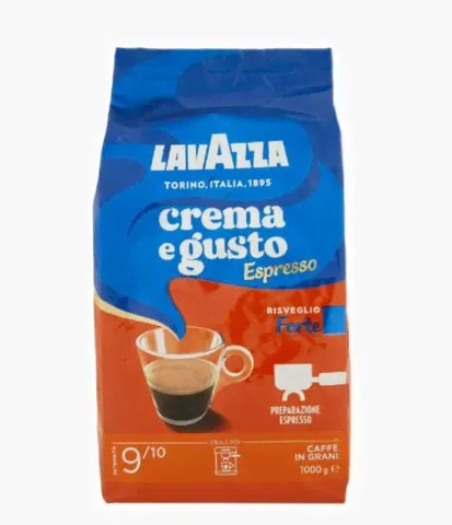 Кофе в зернах LavAzza Crema e Gusto Espresso Forte, 1 кг (Лавацца)-0