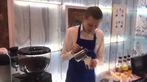 выездная кофейня Lavazza на выставке Ingridients Russia 201