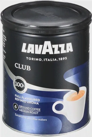 Бакалея Lavazza, "Club" Ground Coffee, 250 г
