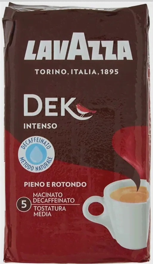 Бакалея Lavazza, "Dek Intenso", Ground Coffee, 250 г