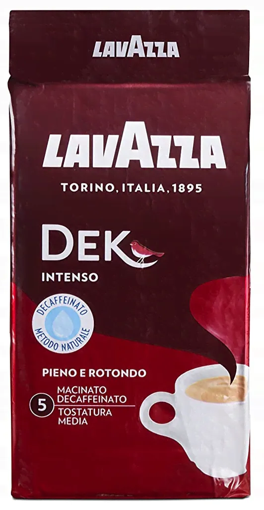 Итальянский КОФЕ без КОФЕИНА Lavazza Dek Intenso 250 г-0