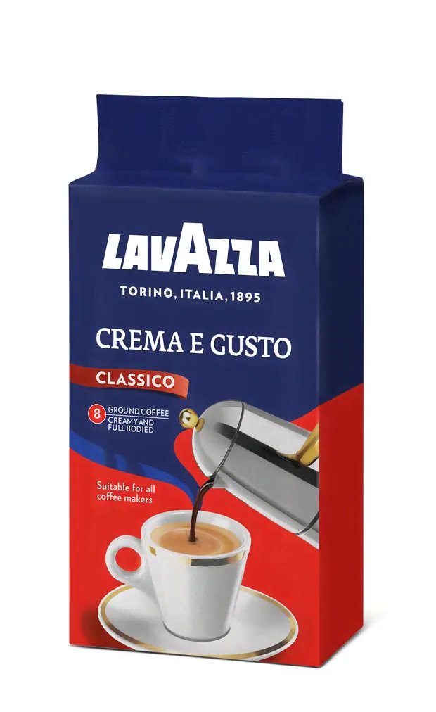 Кофе молотый Lavazza Crema e Gusto жареный, 250 г-0