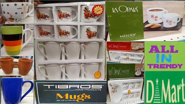 Dmart || unique offers on cups | coffee mugs | cup Soucer | gift for marriage| Dmart Today's Offers