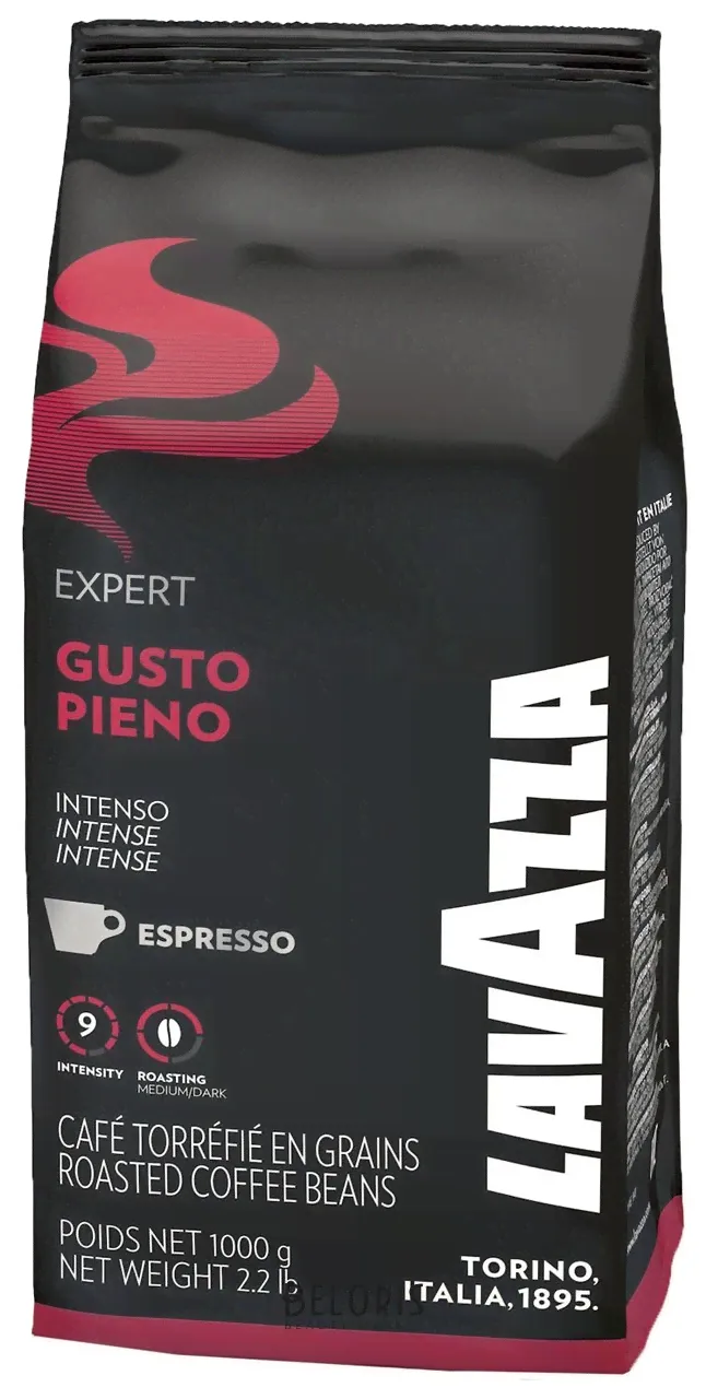 Lavazza Кофе Lavazza Gusto Pieno Vending в зёрнах 1кг-1