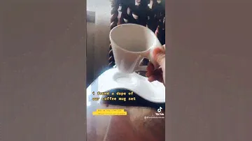 Wave coffee cup set