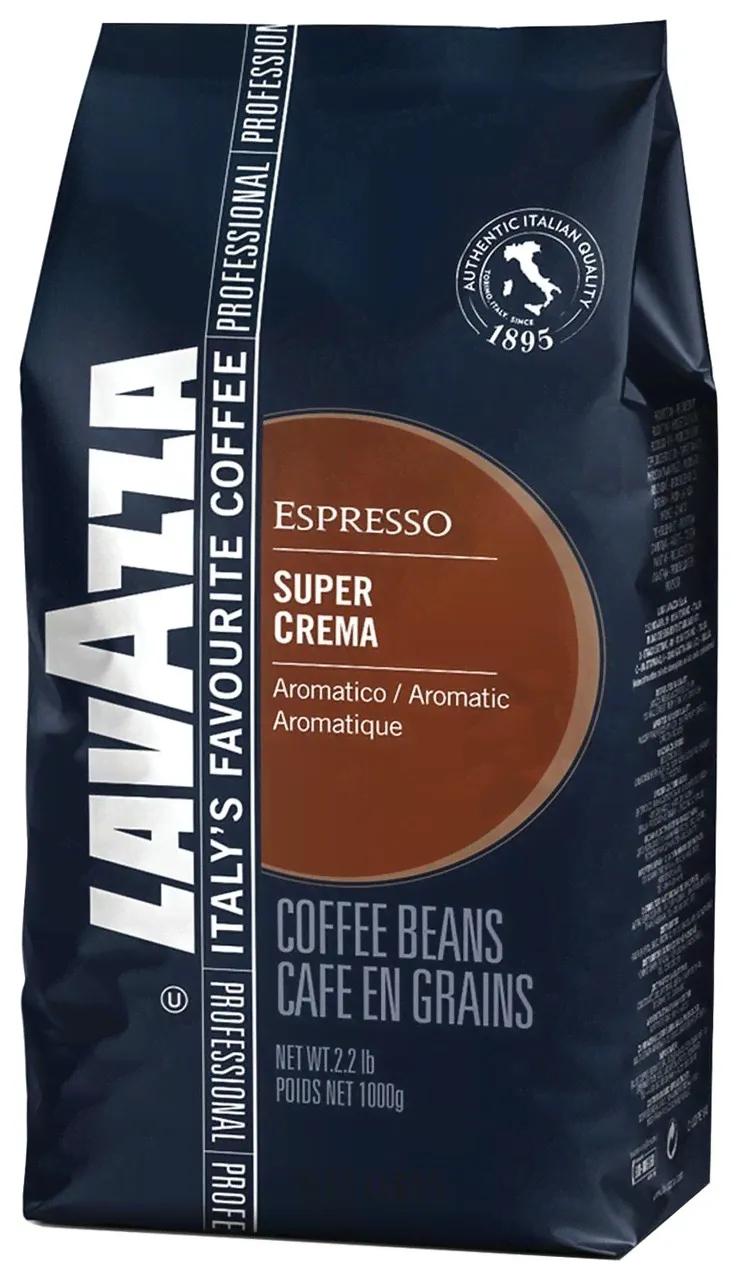 Lavazza Кофе в зернах Lavazza "Espresso Super Crema", 1000 г, вакуумная упаковка, 4202