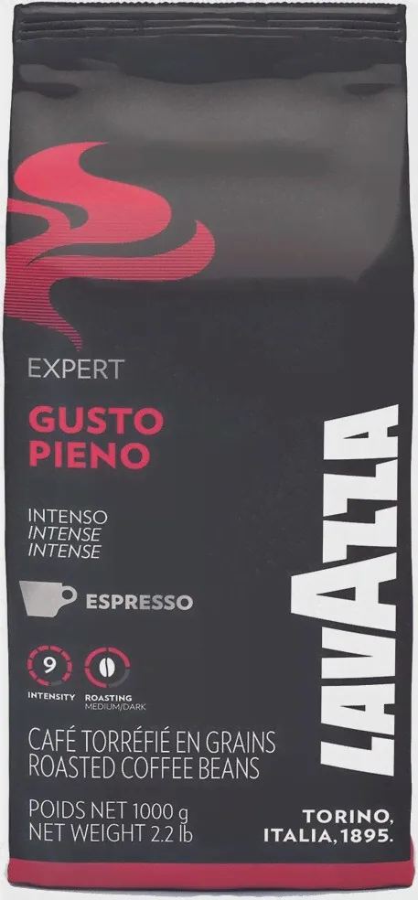 Бакалея Lavazza, "Expert" Gusto Pieno, Coffee Beans, 1000 г-0