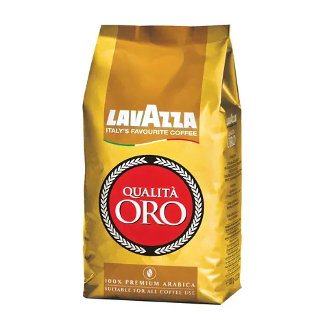 Кофе в зернах LAVAZZA (Лавацца) "Qualita Oro", натуральный, арабика 100%, 1000г, вакуум.упак