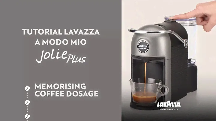 Lavazza A Modo Mio Jolie Plus - Tutorial memorising the coffee dosage | Lavazza