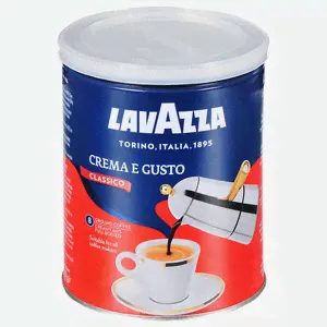 Кофе молотый Lavazza Crema e Gusto Classico 250 г металлическая банка