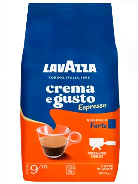 Lavazza Crema e Gusto Espresso Forte кофе в зернах 1 кг-0