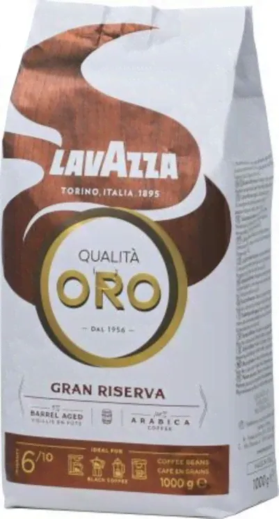 Lavazza Oro Gran Riserva кофе в зернах 1кг пакет-0