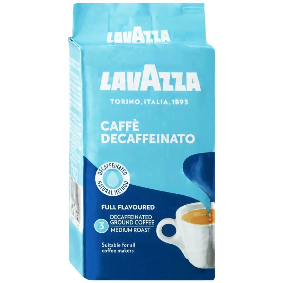 Кофе LAVAZZA Decaffeinato без кофеина молотый 250г-0