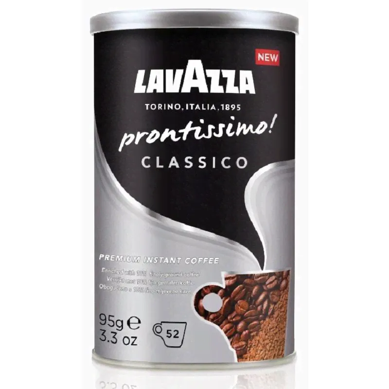 КОФЕ LAVAZZA PRONTISSIMO CLASSICO РАСТВОРИМЫЙ, Ж/Б 95г-0